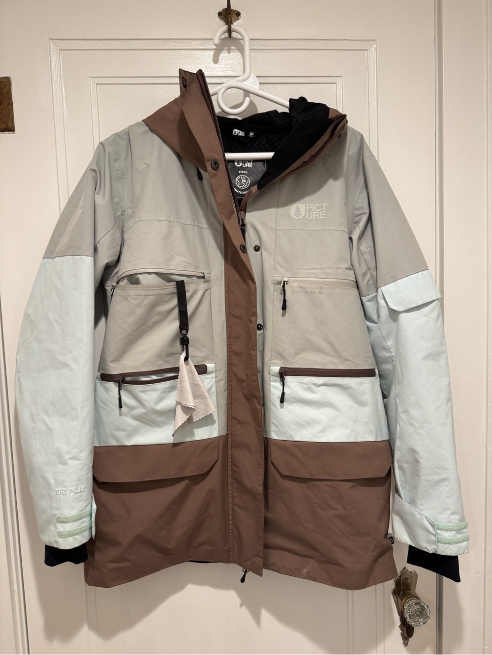 Picture Organic Ski Jacket in Brown & Light Gray - Women's Snow Jacket
